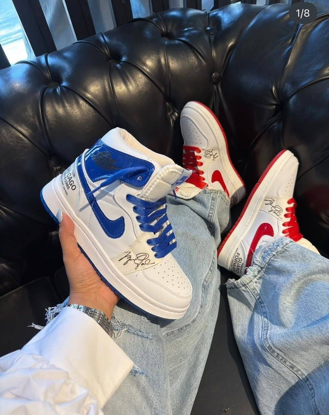 کفش ساقدار نایک ایر جردن ۱ طرح شیکاگو ۱۹۸۴ (Nike Air Jordan 1 High Chicago 1984)