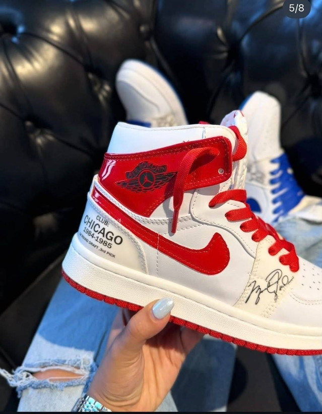 کفش ساقدار نایک ایر جردن ۱ طرح شیکاگو ۱۹۸۴ (Nike Air Jordan 1 High Chicago 1984)